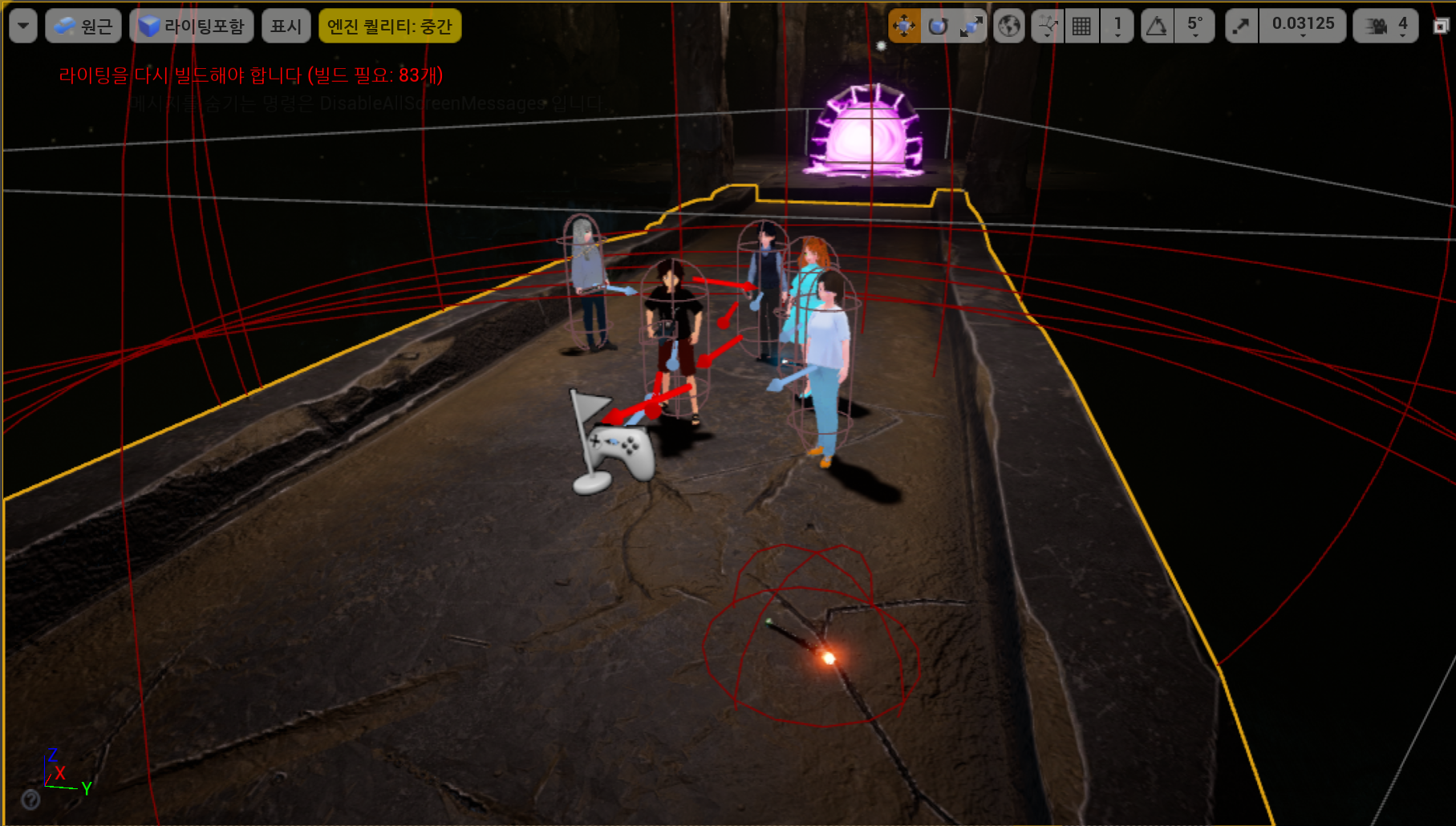 Dev15 몬스터 생명력 숫자 표시, 새 맵 추가, 던전 포탈, 시스템 메세지 등등 - Sujeong’s Game Devlog